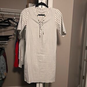 Madewell pin stripe dress